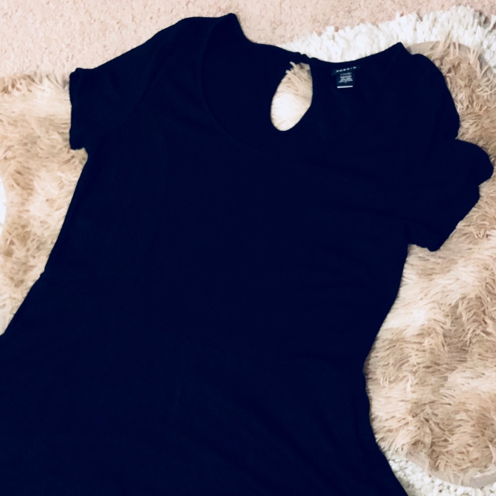 Torrid Short-sleeved Black Peplum Top